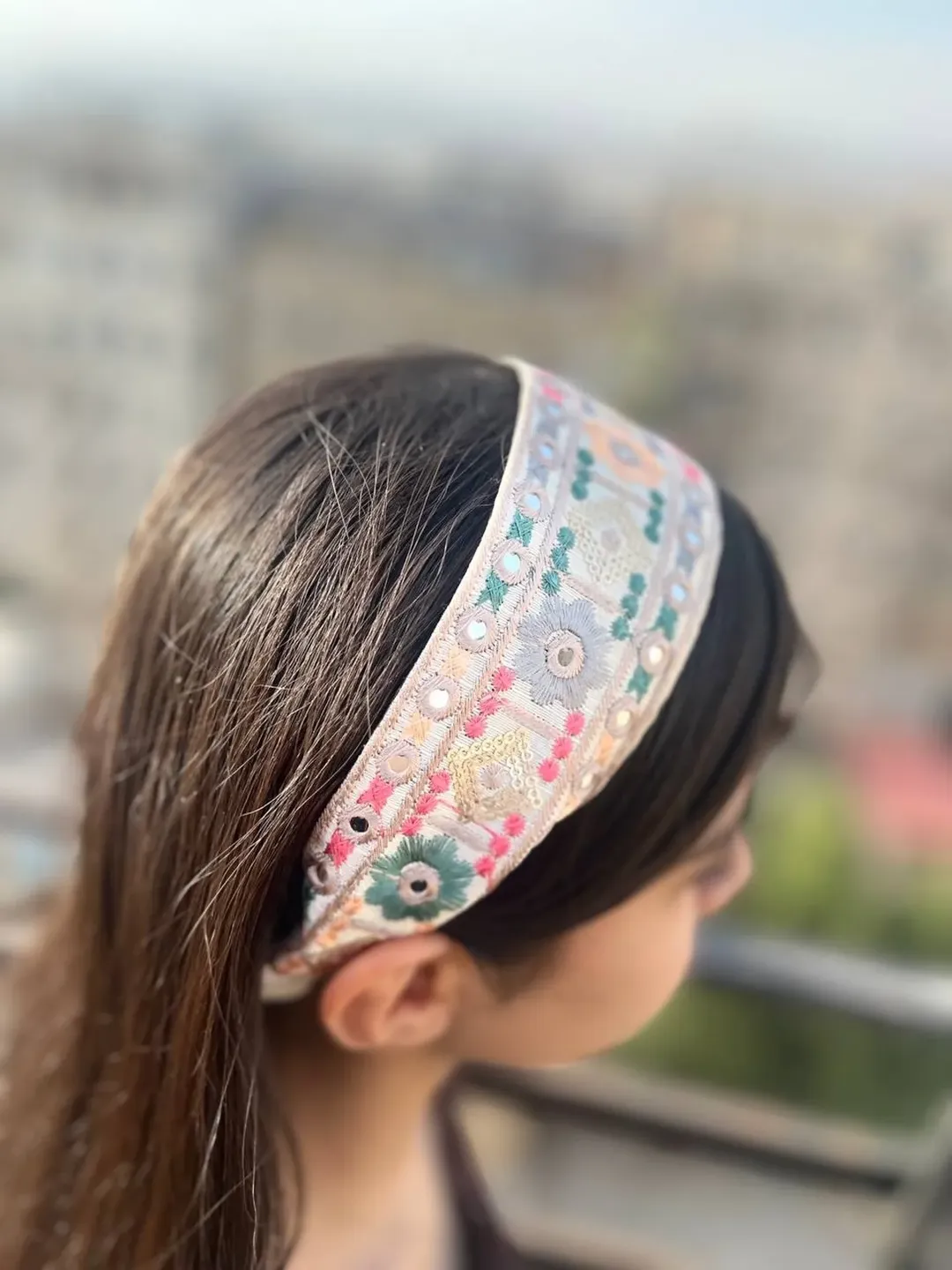 هدبند سوزن دوزی